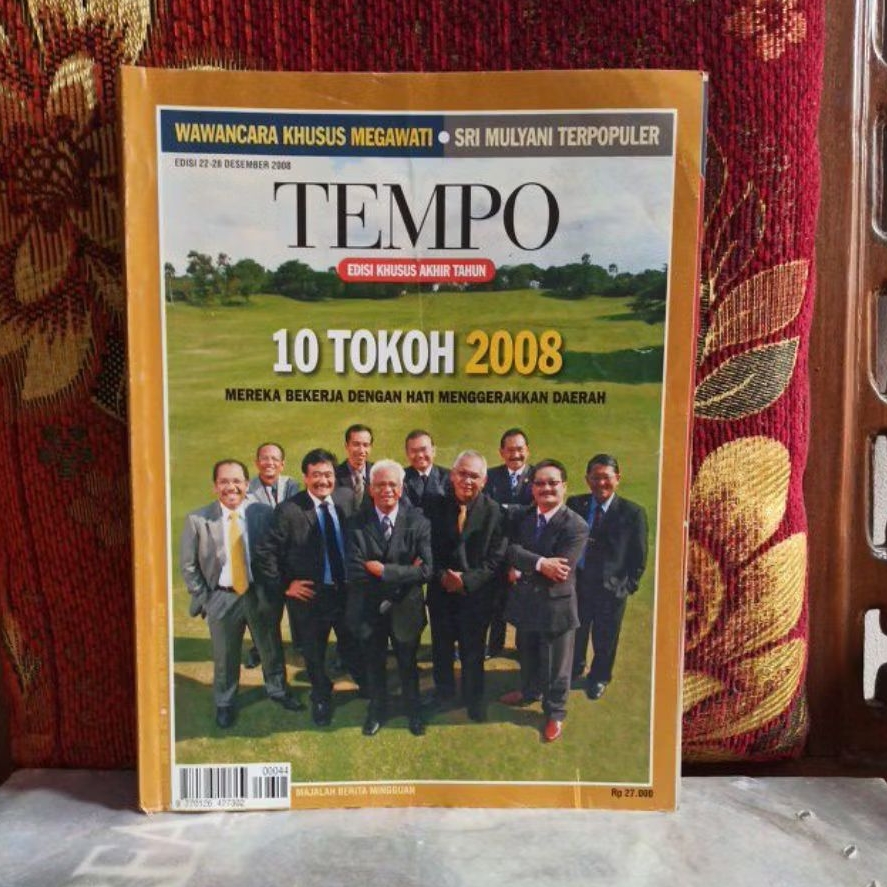 Majalah Tempo Original EDISI KHUSUS AKHIR TAHUN EDISI 22-28 DESEMBER 2008 10 TOKOH 2008 MEREKA BEKER