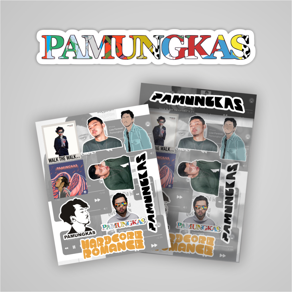 Stiker Pack Premium Pamungkas Solipsism  Cartoon Sticker Artis Musik Bahan Vinyl Anti Air