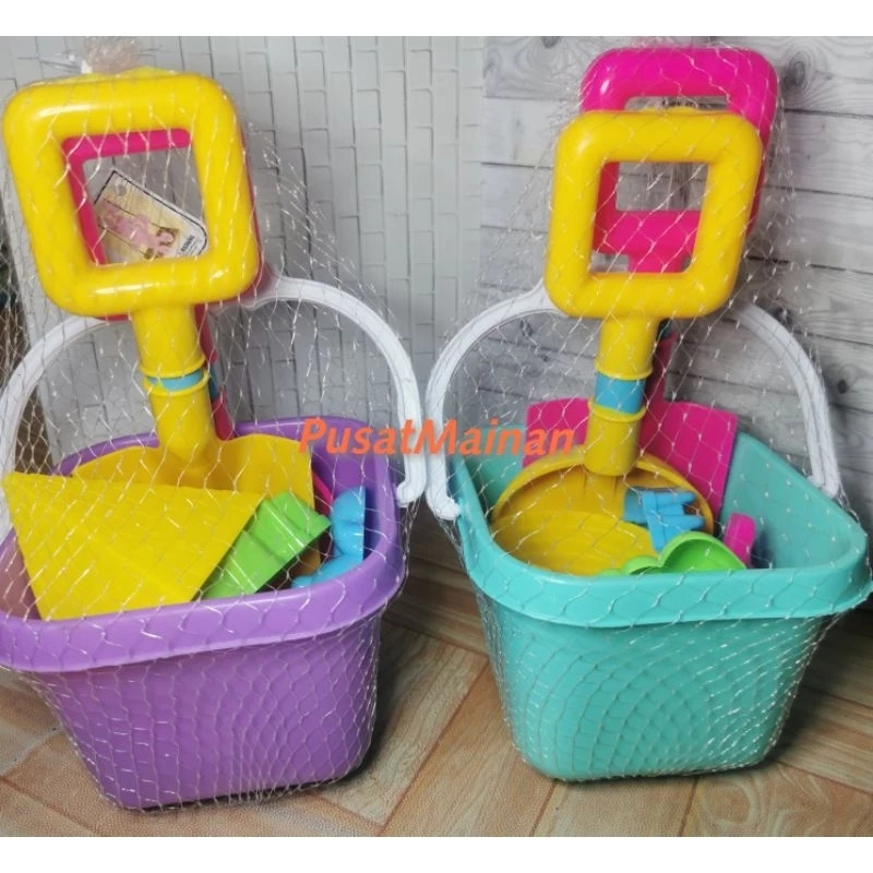 Set Ember Pasir - Mainan Anak Ember Pasir / Mainan Anak Sekop Pasir / Mainan Anak Cetakan Pasir / Ma