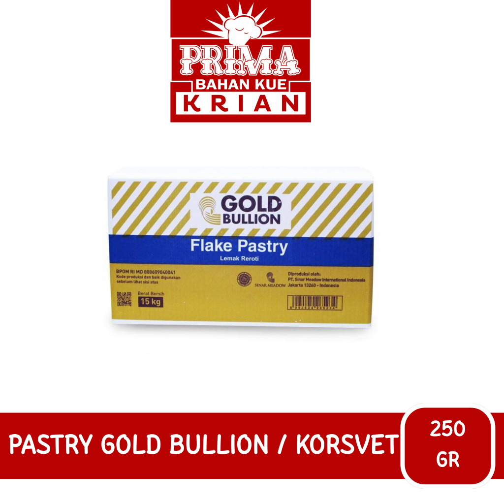 PASTRY GOLD BULLION- BULLION FLAKES- KORSVET (REPACK 250 GR)