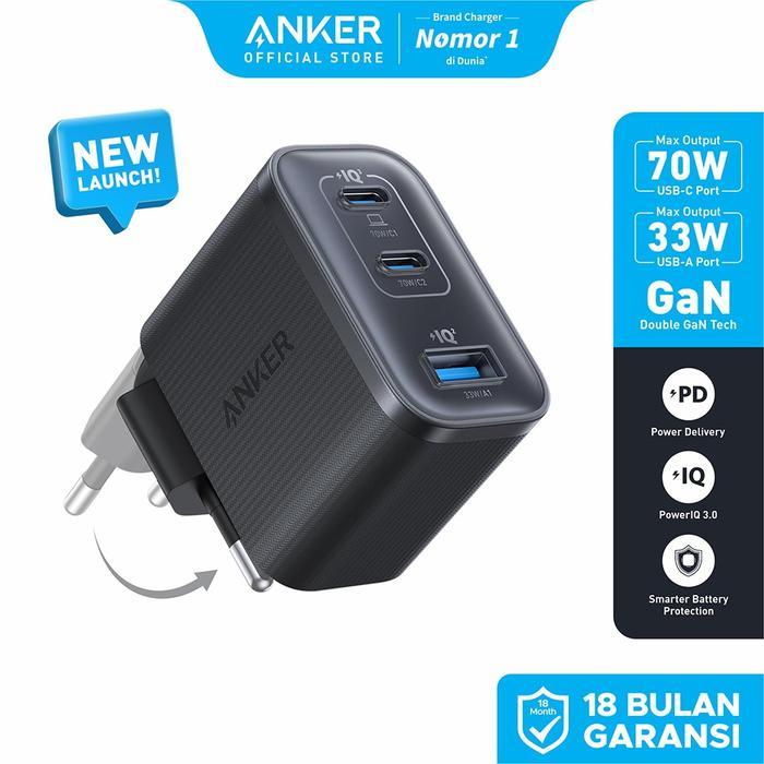 Anker Nano 70W Gan Double-Gan Portable Charger  - A121A