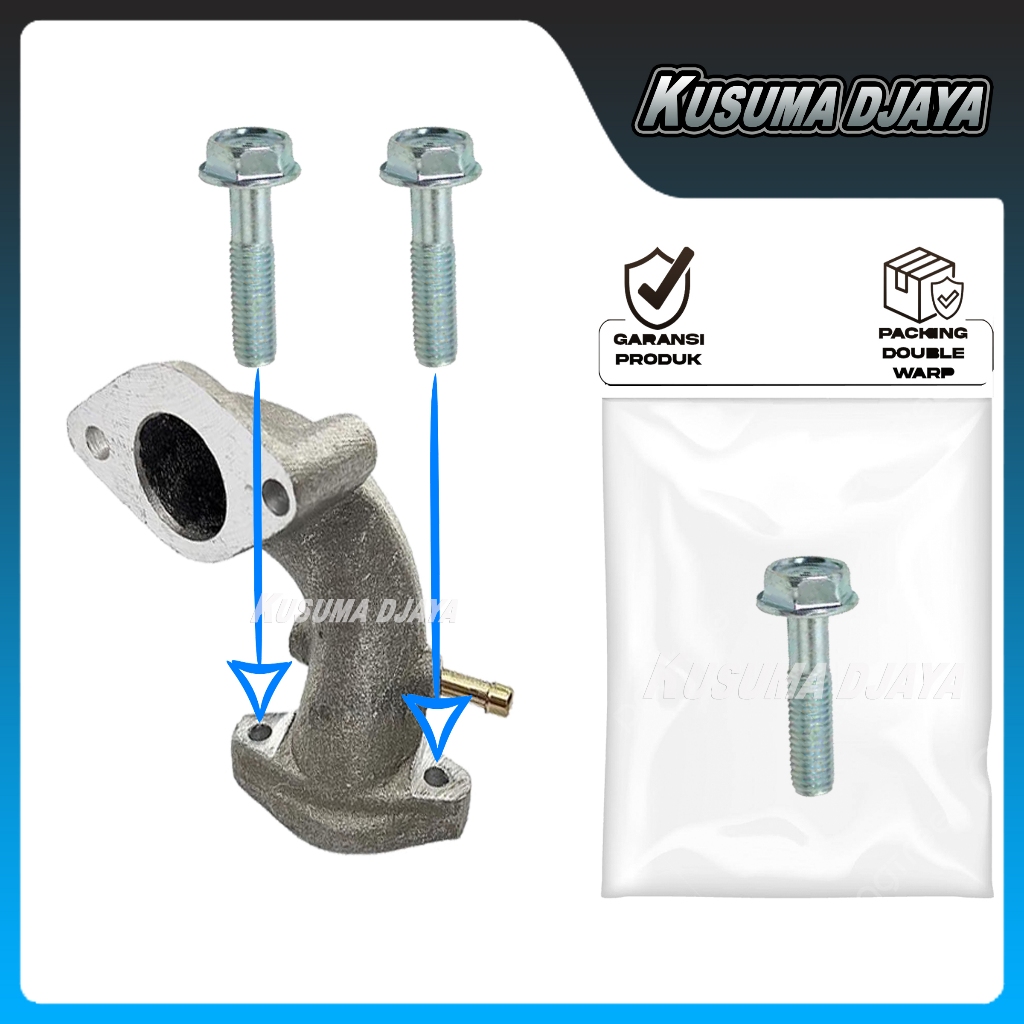 BAUD BAUT 6X25 MANIPUL KE HEAD KARISMA SUPRA X 125 KARBU SATUAN