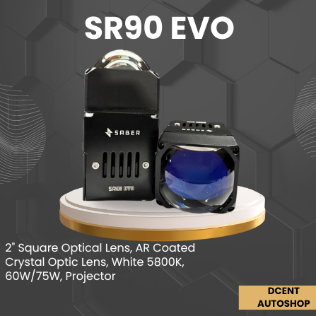 Projector Mobil - Projector Saber SR90 EVO - 2 Inh - Lampu Mobil - Projector Mobil - 100% original