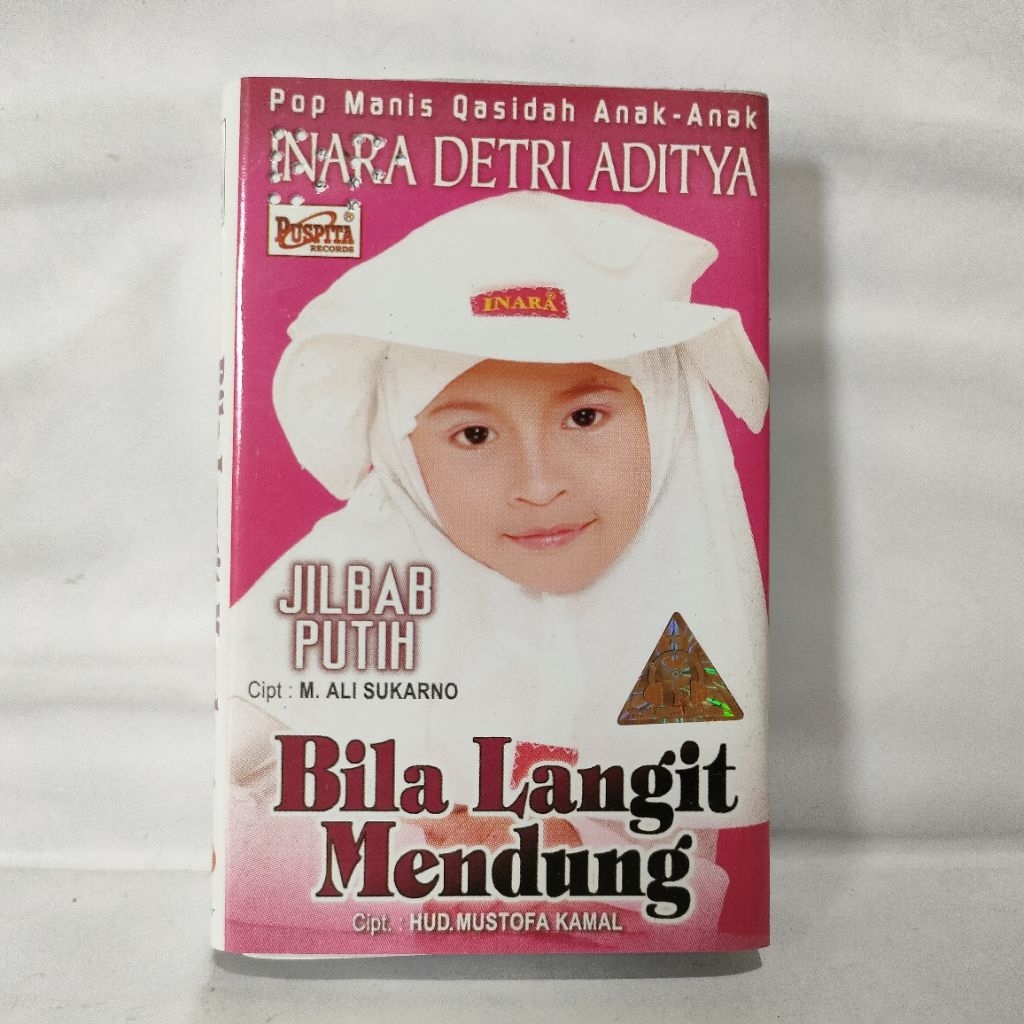 Kaset Pita Qosidah Anak-anak Inara Detri Aditya Bila Langit Mendung//jilbab Putih