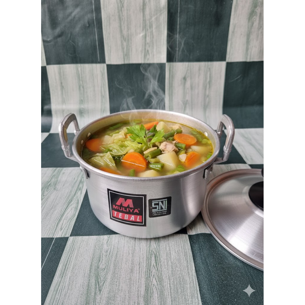 Panci Aluminium Muliya Tebal