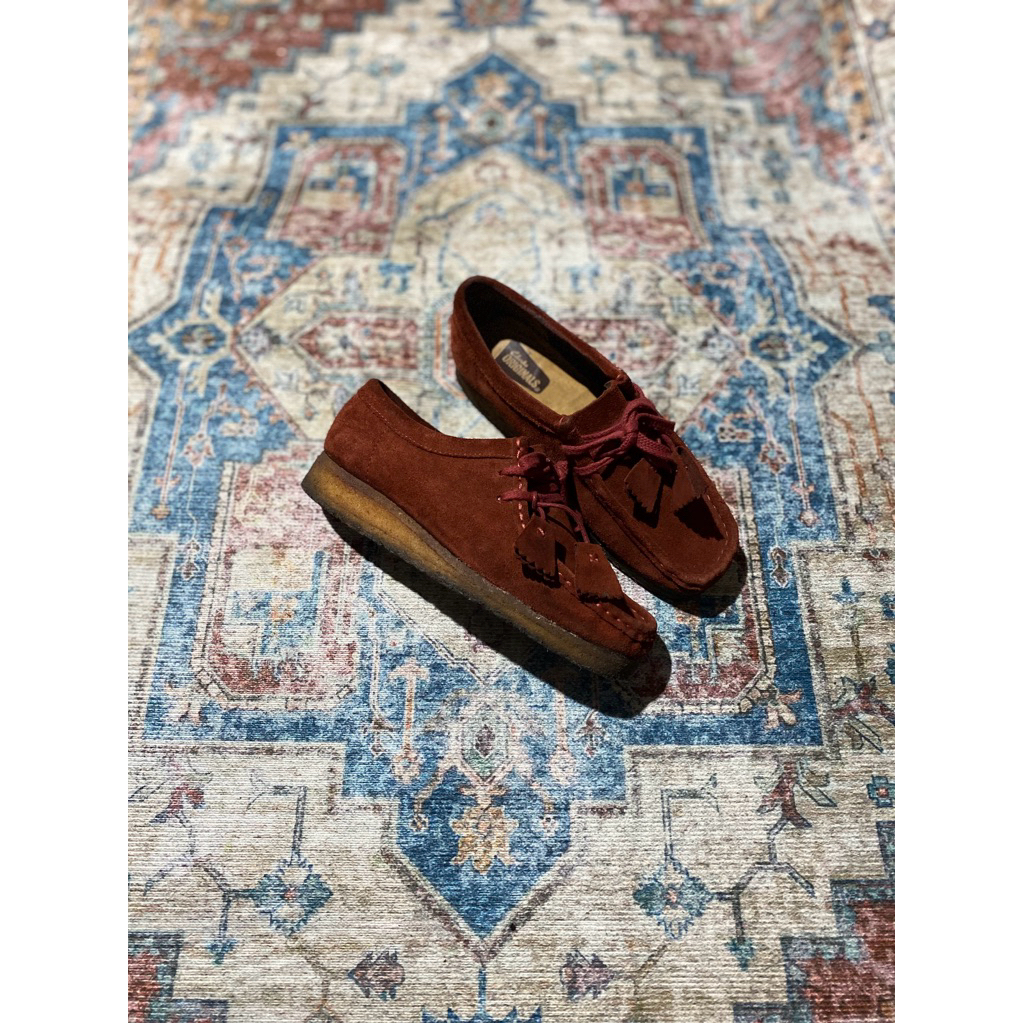 Clarks Wallabee Maroon Suede
