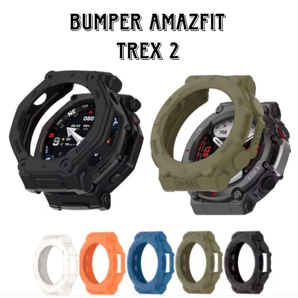 Bumper case amazfit trex 2 casing frame protector
