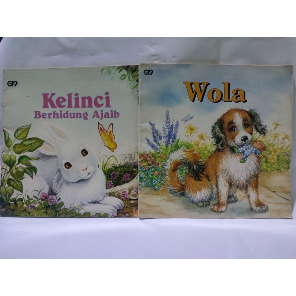 buku anak anak kelinci berhidung ajaib dan wola