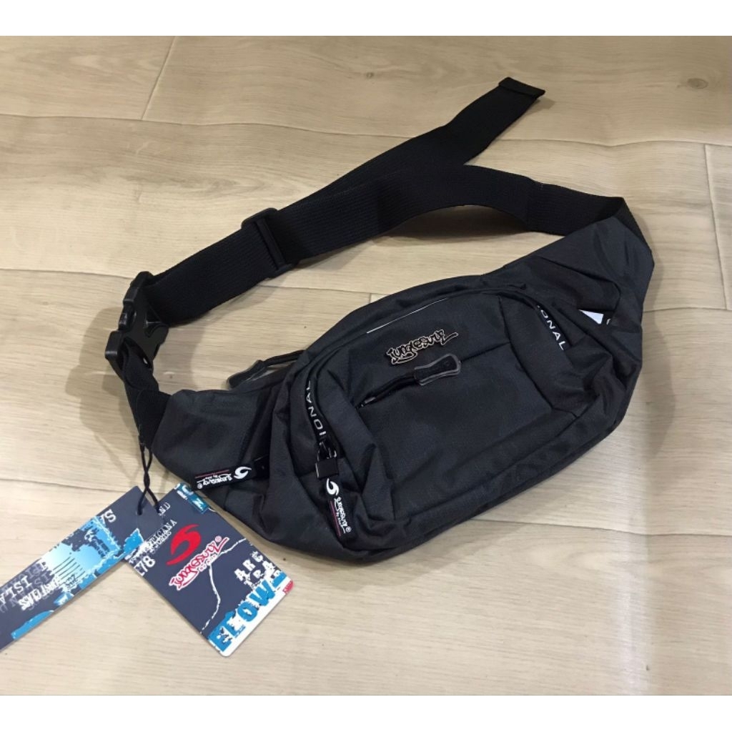tas selempang tas pinggang waistbag kompek pria junglesurf original