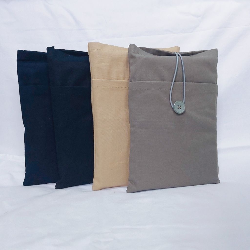 Book Sleeve Small | Kantong Buku Kain | Pouch Novel - Polos 1