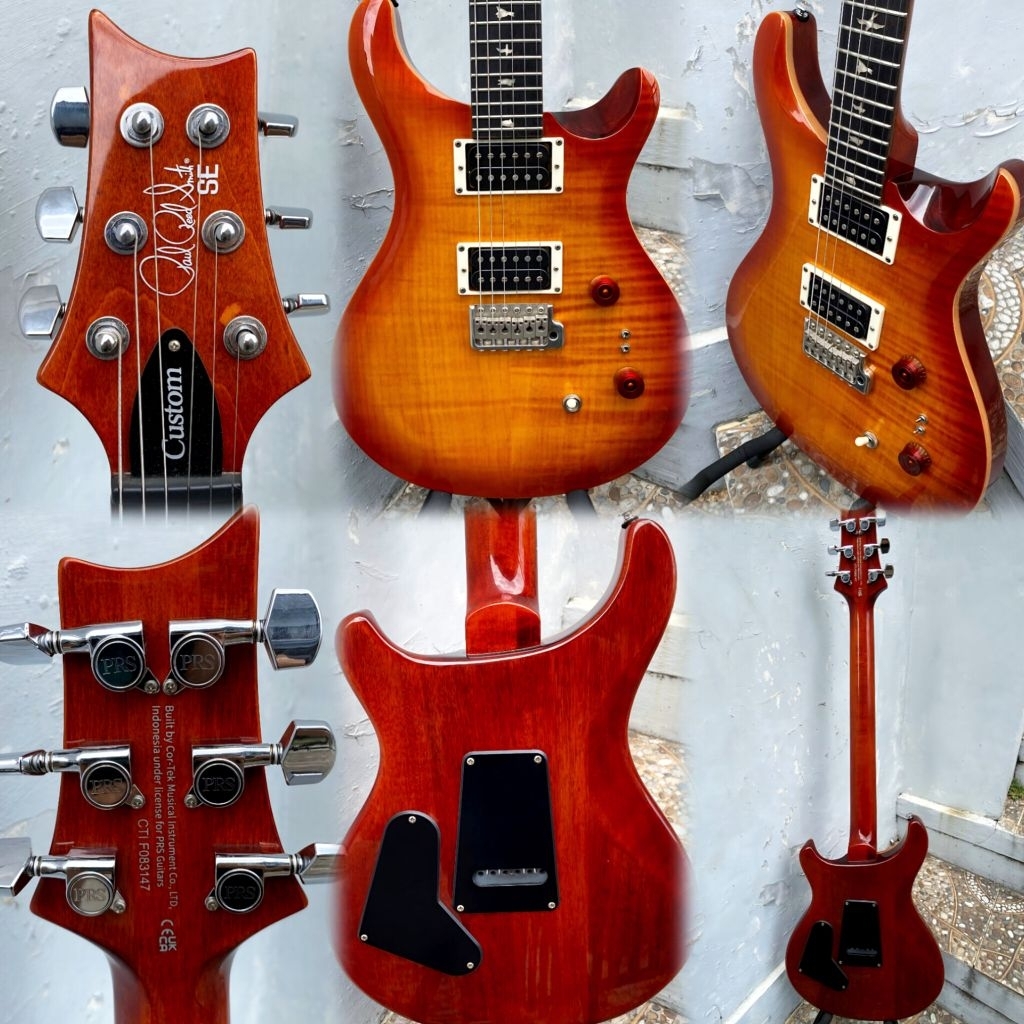 GITAR PRS SE CUSTOM 24-08 ELECTRIC GUITAR VINTAGE SUNBURST ORIGINAL