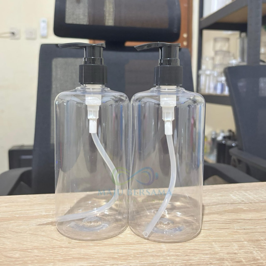 Botol Pump 500ml / Botol Pump Hitam 500ml
