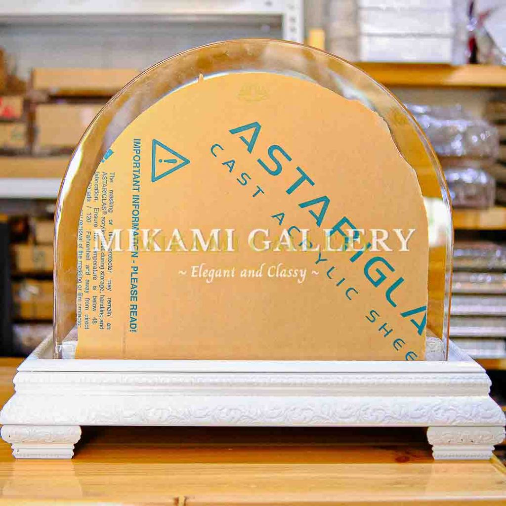 Kotak Hantaran Akrilik Fiber 6cm Double lis Kaki / Kotak Akrilik Hantaran Seserahan / Baki fiber uki