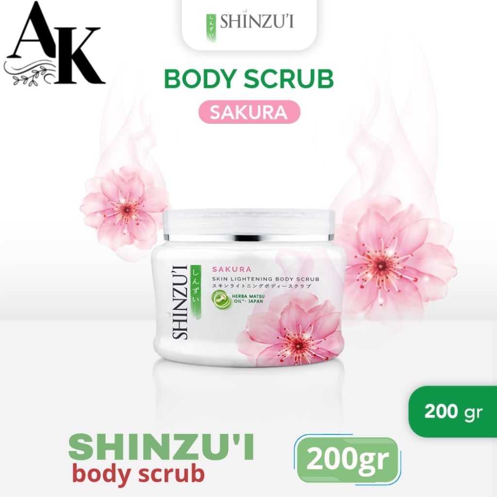 Shinzui Skin Lightening Body Scrub/ Lulur Badan 200g dan 110g