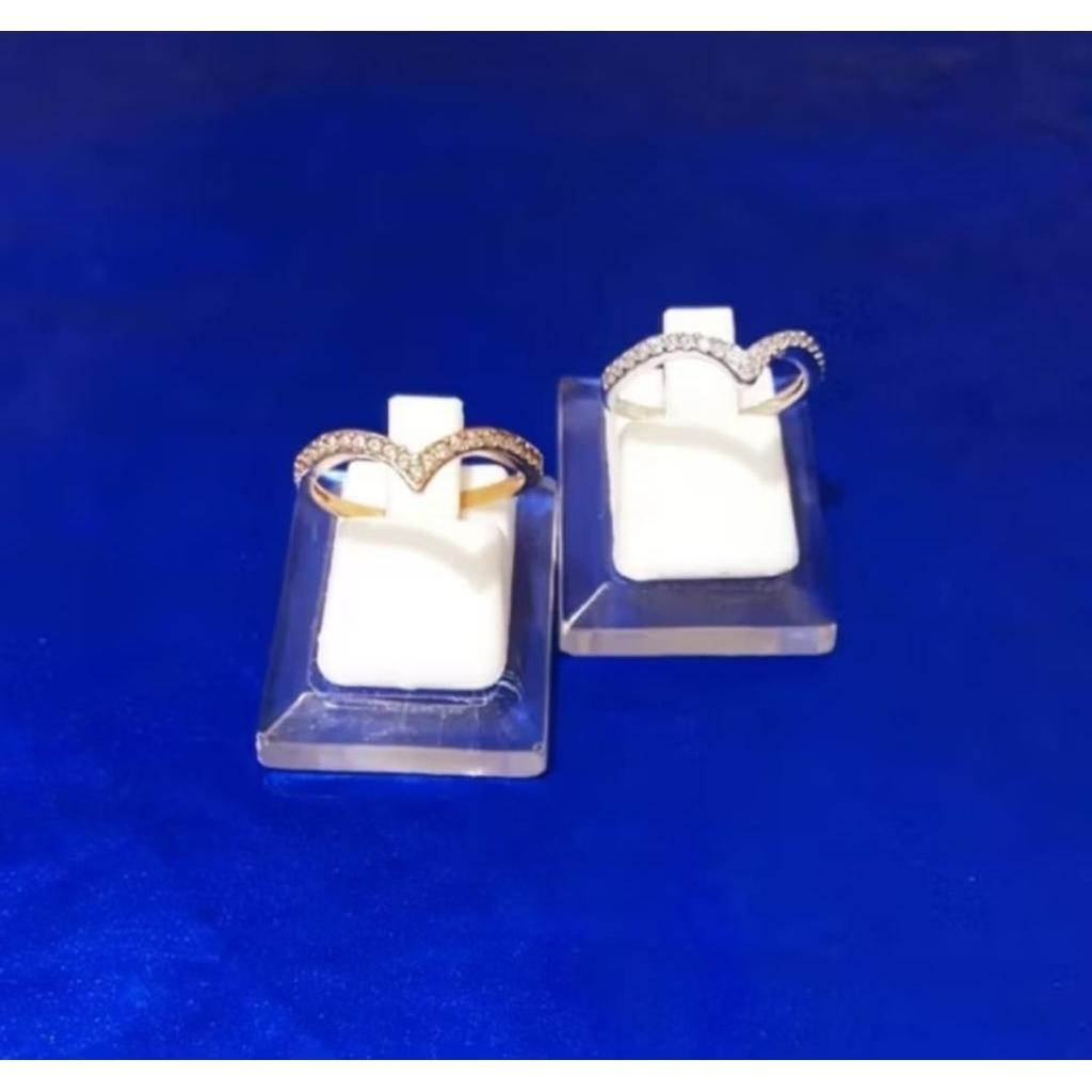 cincin wanita perak asli 925 lapis emas