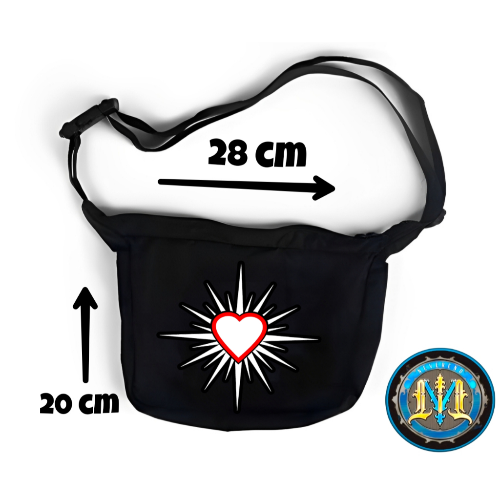 Tas Selempang Bahu PSHT Setia Hati Perguruan Silat Bahan Kanvas Waistbag Slingbag Pria Wanita