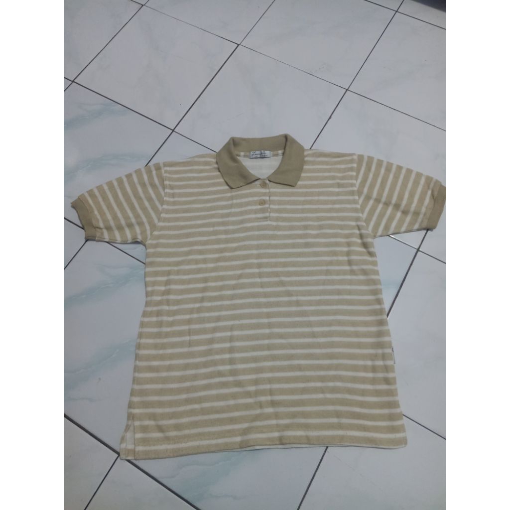 Poloshirt Knit/Rajut Salur Lucupe SZ S/M