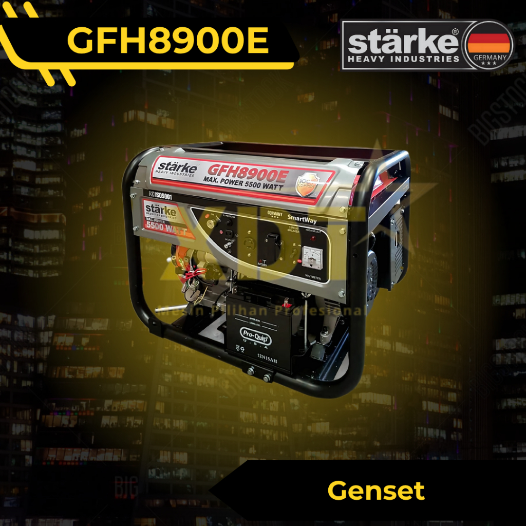 Starke GFH8900E Mesin Genset Bensin 5000 Watt 5500 Watt Generator Set STARKE GFH 8900E