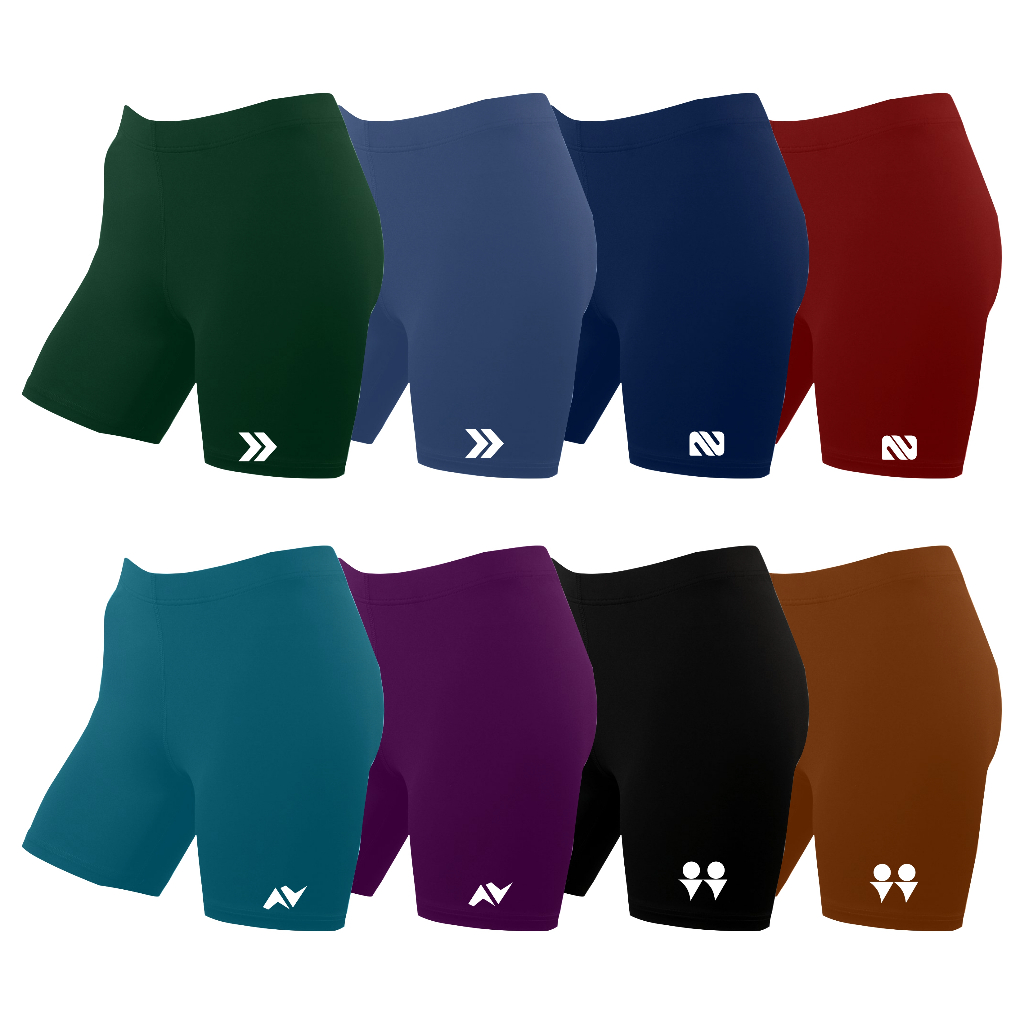(10pcs) legging pendek short pants Stretch unisex celana manset baselayer
