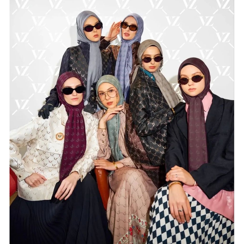 VIVI ZUBEDI MONOGRAM SCARF SERI BARU