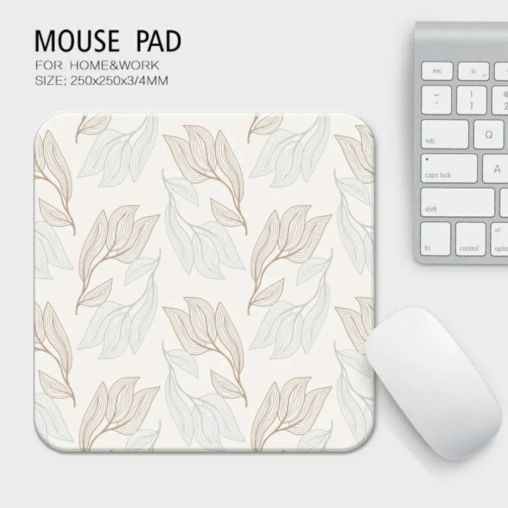 Mousepad Putih Polos Bahan Sublimasi Ukuran 22x18 cm Permukaan Halus Anti Slip Untuk Cetak Custom