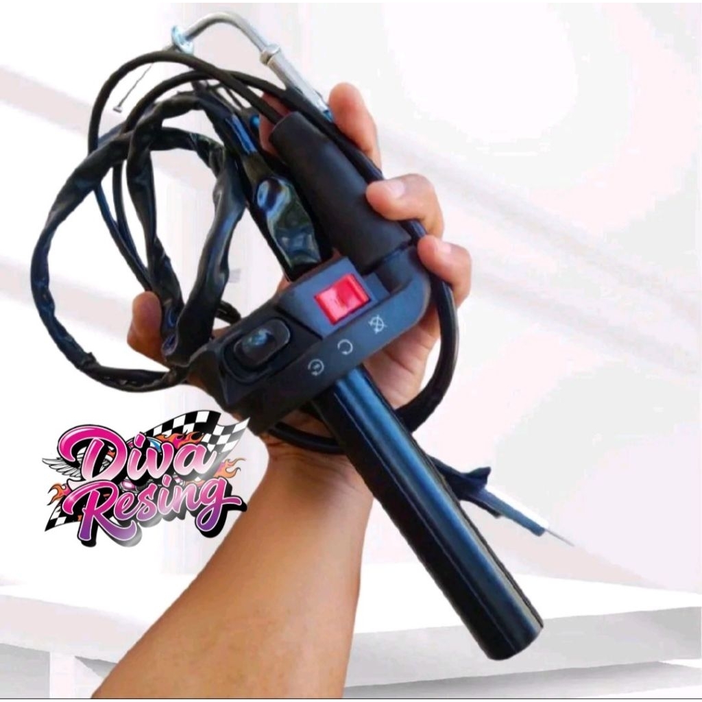 Gas spontan F1ZR ksr kabel 2 cabang pnp F1ZR alat dengan kabel hitam dan tombol merah motor motorcyc