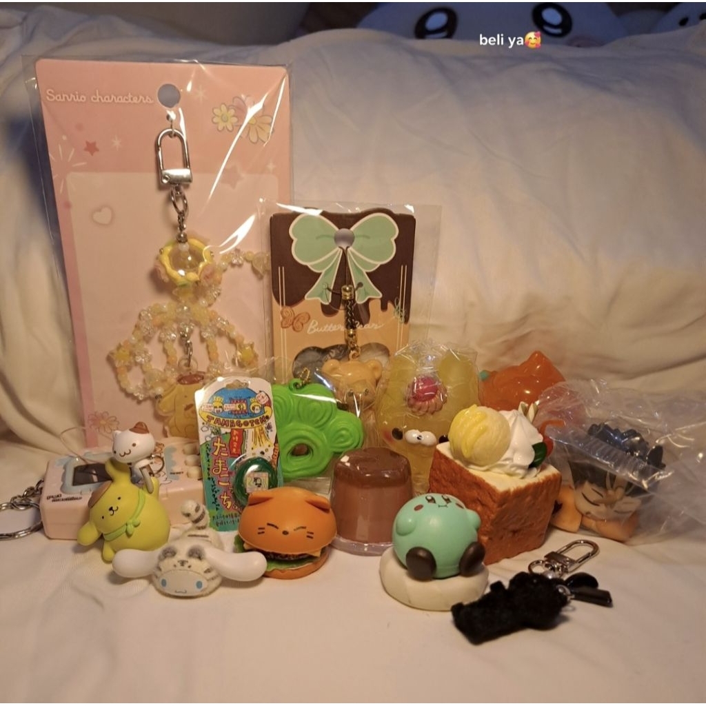 updated trinkets japan food keychain, figure, charm