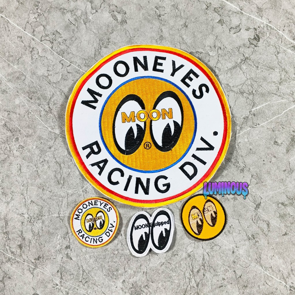 BACKPATCH BORDIR BACKPATCH BORDIR JAHIT PUNGGUNG BESAR SATU SET EMBLEM MOON EYES AKSESORIS PUNGGUNG