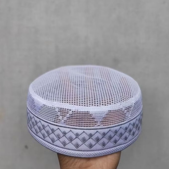 TERBARUkopiah hajir marawis , peci surut 3 jari/5cm,kopiah jaring lulu