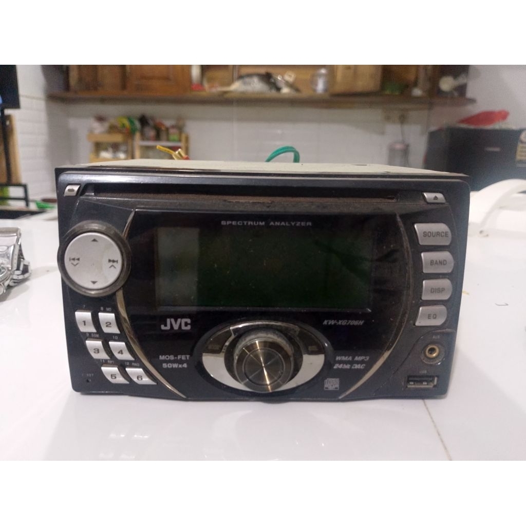 head unit jvc doubledin ori copotan honda jazz