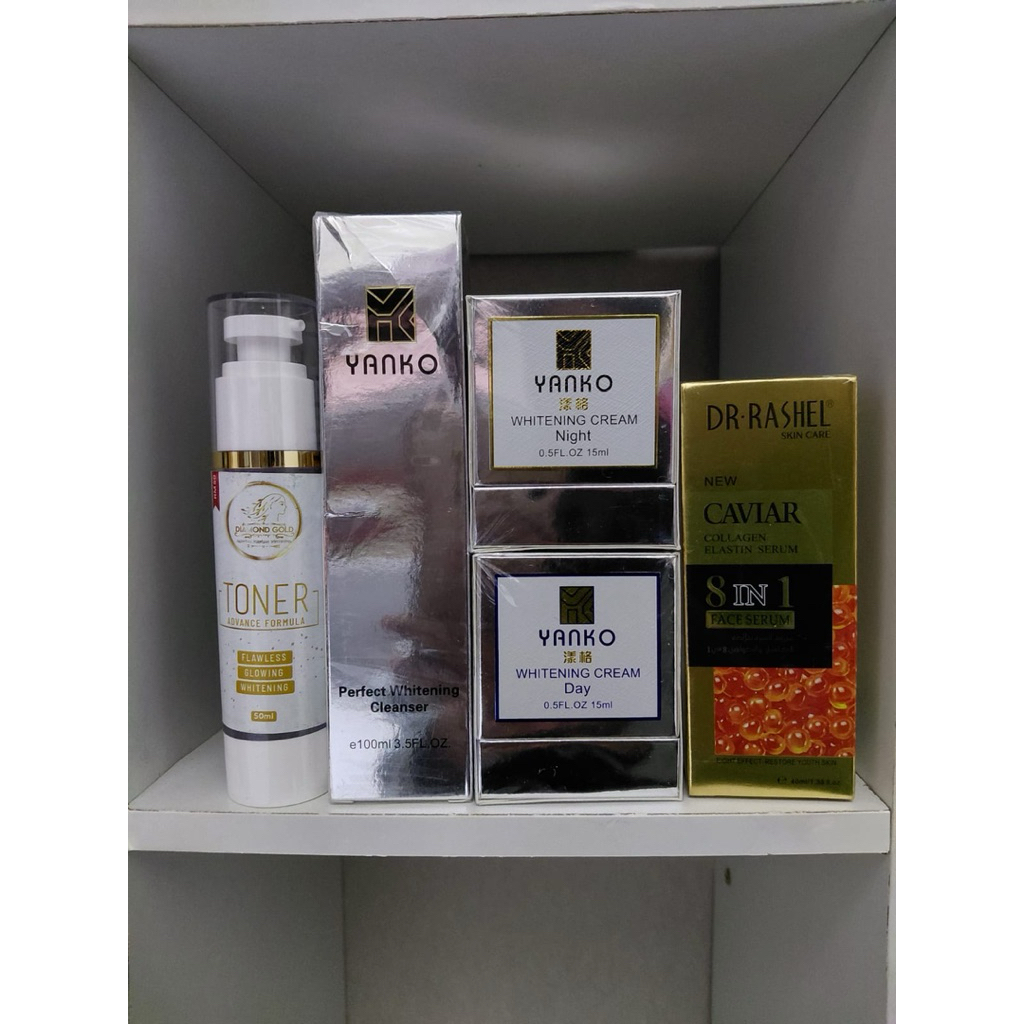 YANKO SKINCARE LENGKAP TONER DAN SERUM / PLATINUM&BASIC 5IN1 & 4IN1 ORIGINAL HQ