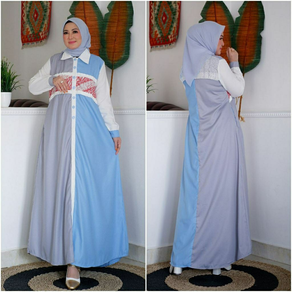 DLESIA DRESS GAMIS BATIK KATUN PREMIUM ORIGINAL U2C KHANZALIA