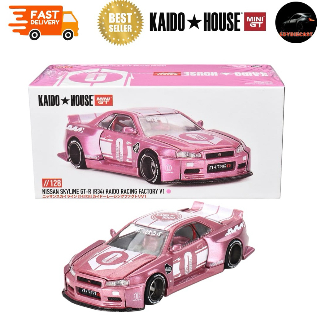 {SEGEL} KAIDO R34 PINK NISSAN SKYLINE GT-R34 KAIDO HOUSE