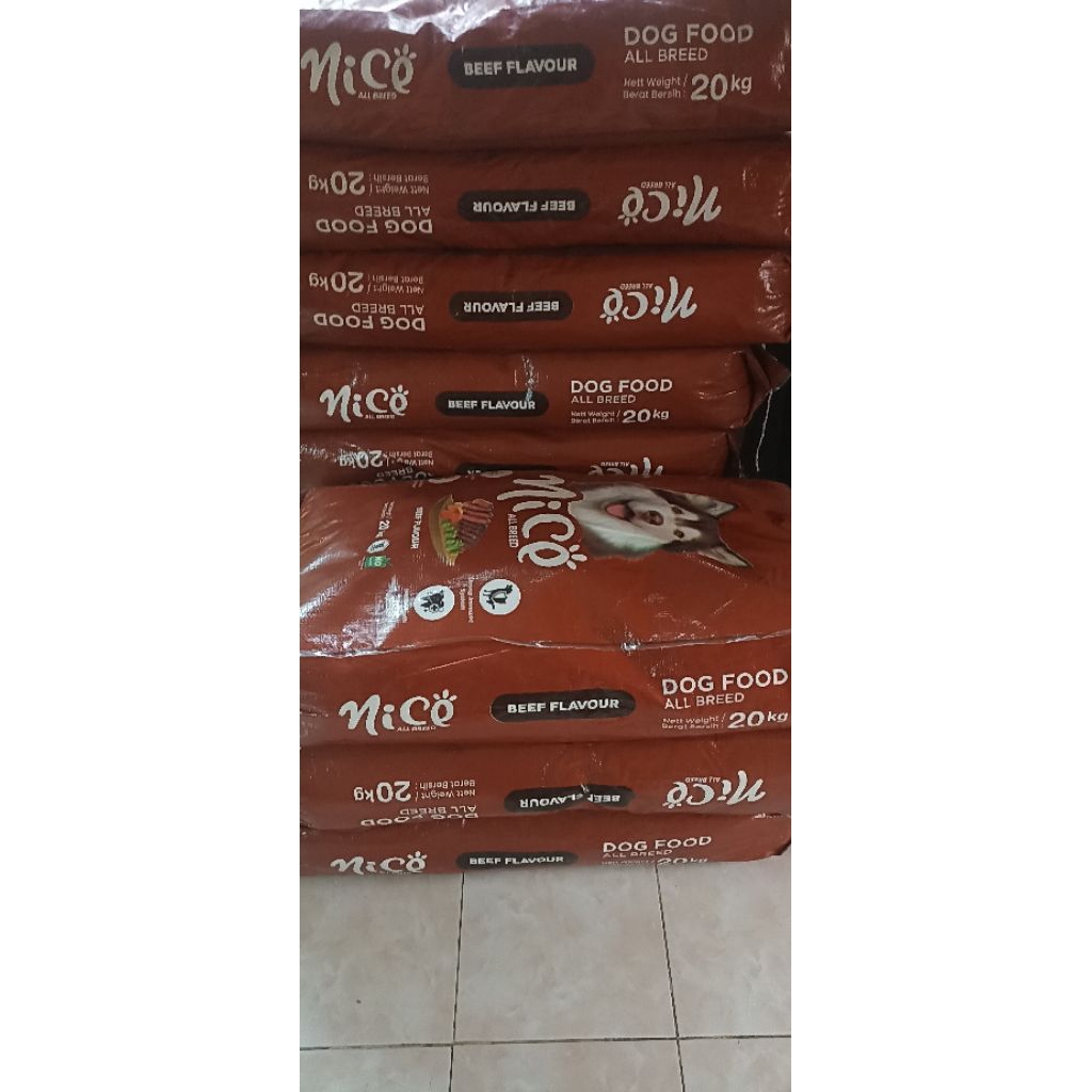 Dog Food Nice Beef kemasan 20kg.