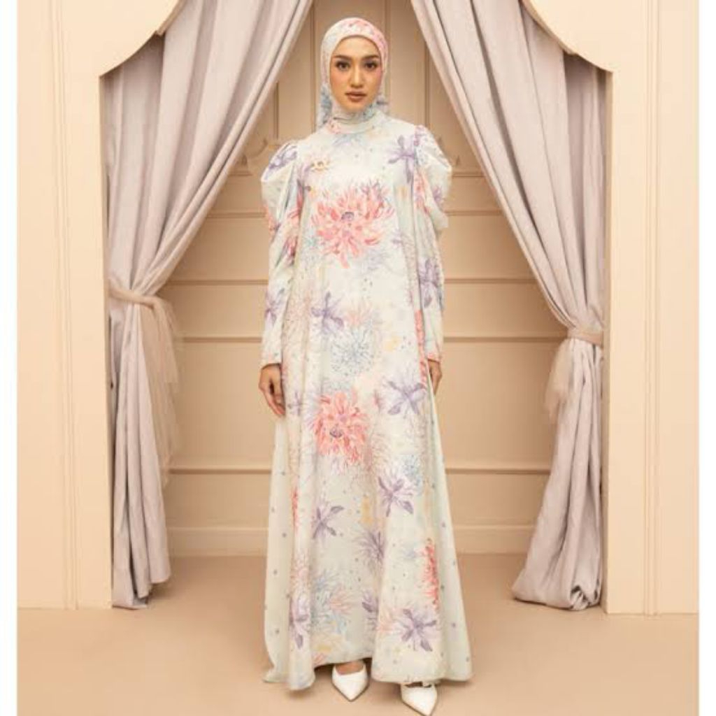 Set Dahayu Dress and Scraf by Wearing Klamby Preloved