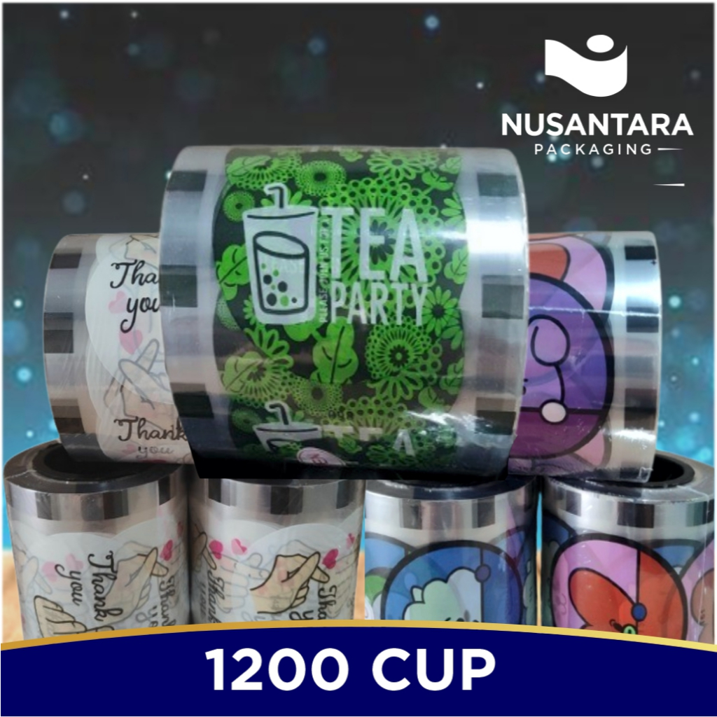 Tutup Segel Plastik [Isi 1200 Pcs] / Cup Sealer Lid / Plastik Penutup Gelas Kopi Teh / Plastic Cup S
