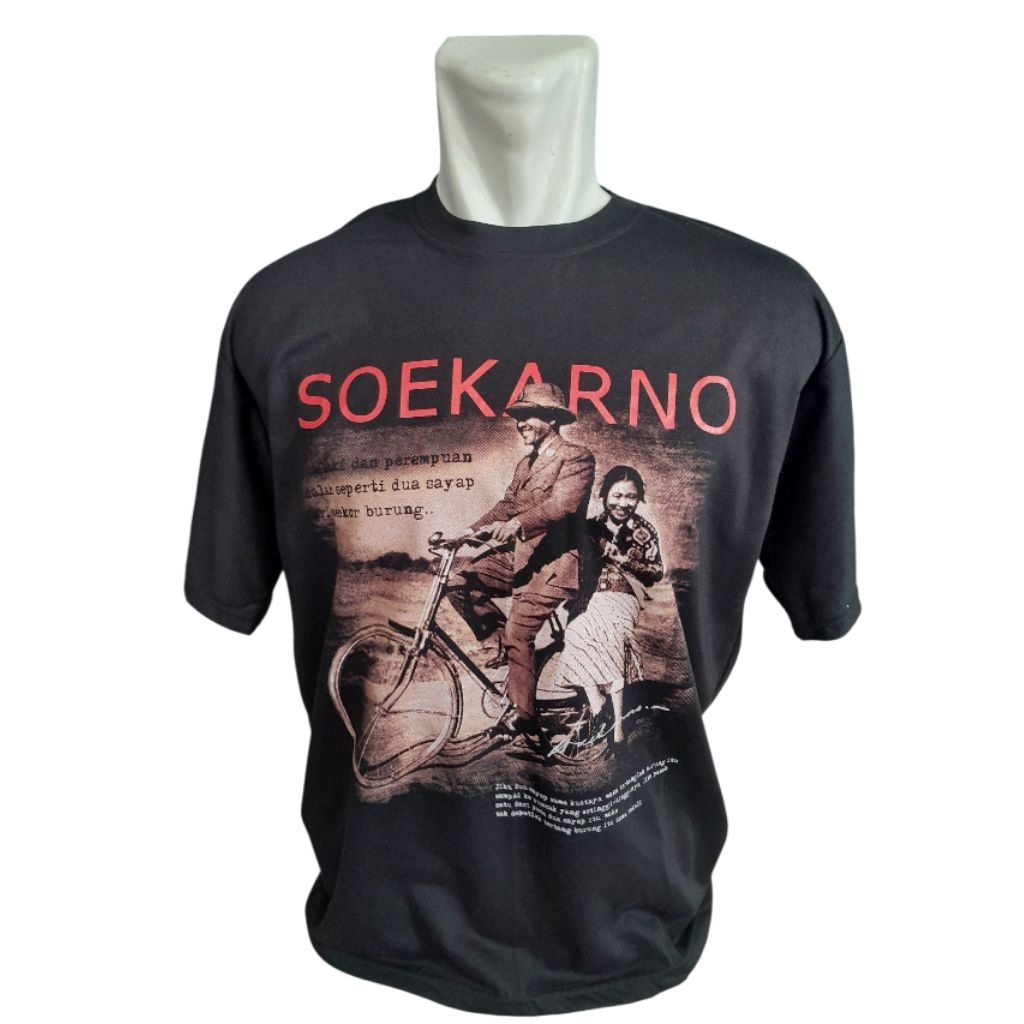 Kaos Soekarno Sepeda Onthel Original
