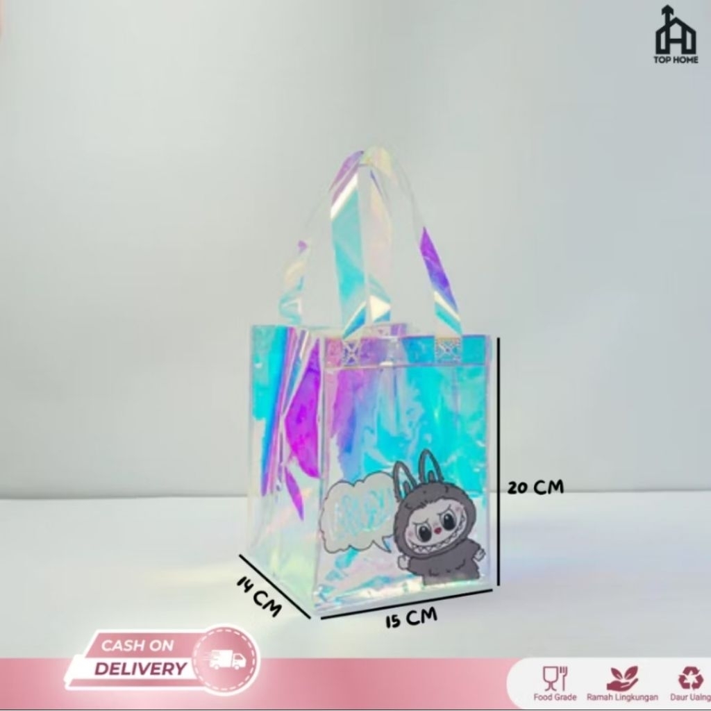 Tas Mika PVC Hologram / Tas Hologram PVC / Totebag PVC Hologram