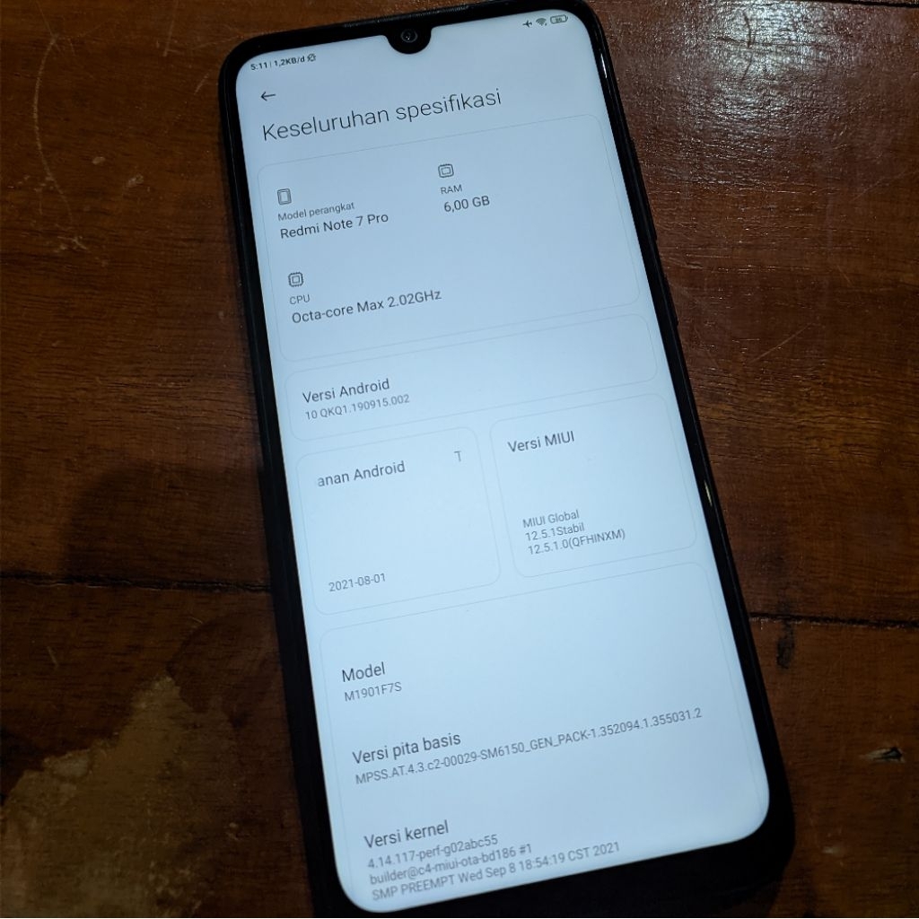 HP Murah, Xiaomi Redmi Note 7 Pro 6/128 Second