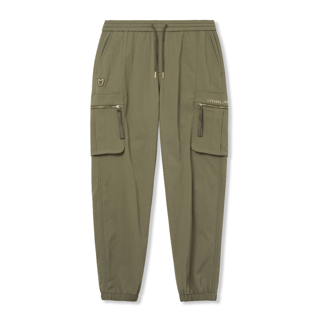 [LIFEWORK] - L1 Nylon Span Rest Cargo Jogger Pants Khaki - Celana Panjang Wanita Khaki Pria