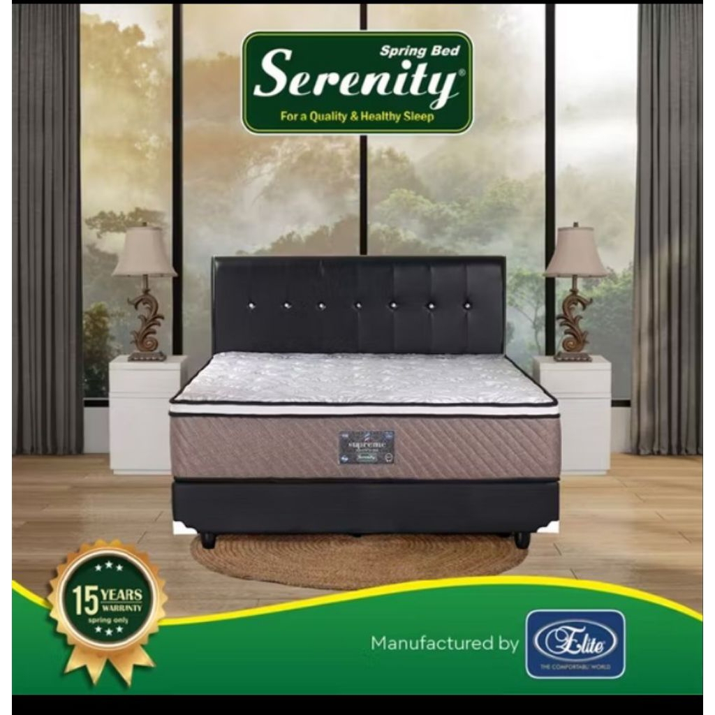 spring bed kasur matras serenity supreme by Elite Springbed dan Royal Foam