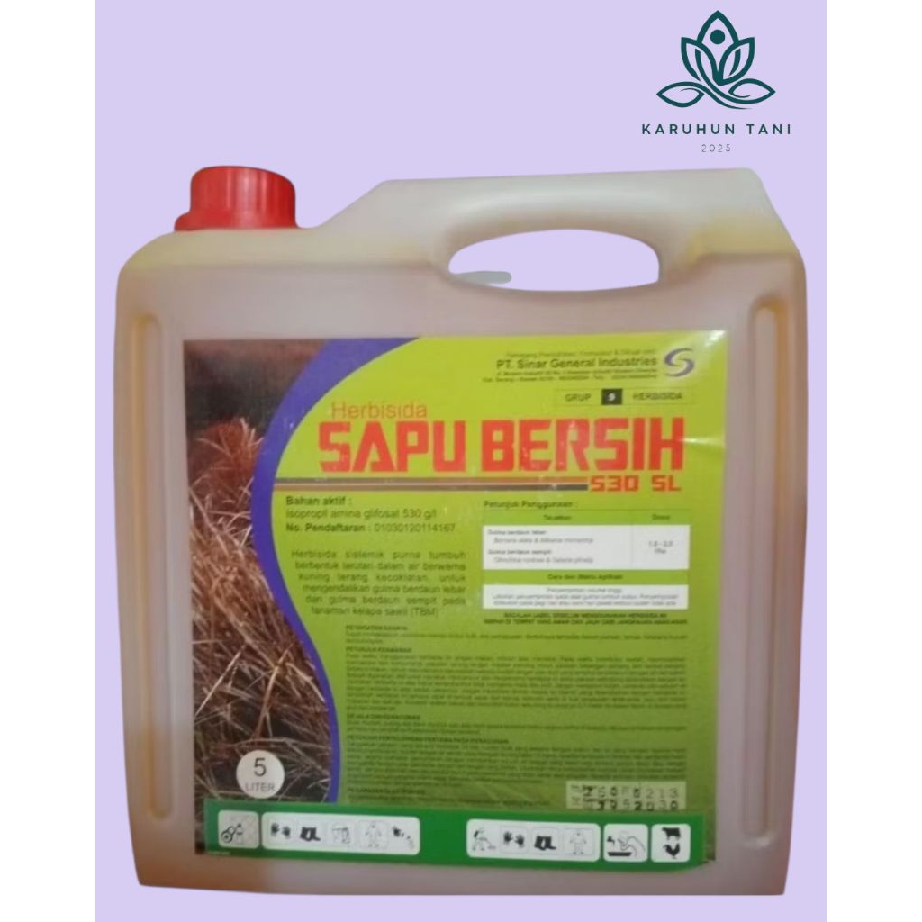 Herbisida Racun Rumput Sapu Bersih 530 SL 5 Liter