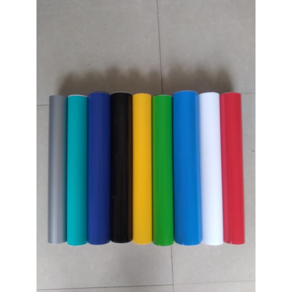 stiker/skotlet warna2 glosy/mengkilap T45cmxP50cm