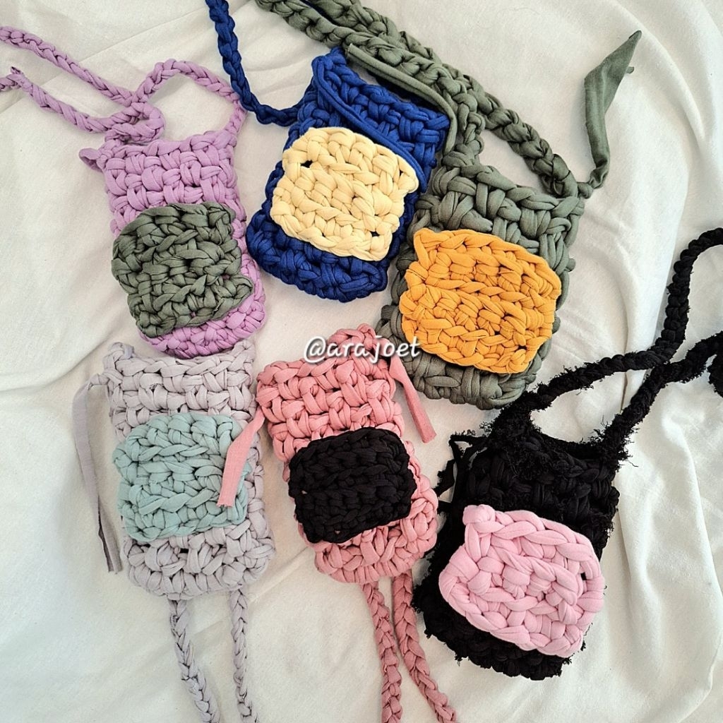 Tas HP Rajut/ Phone Bag /Tas HP/ Phone case rajut