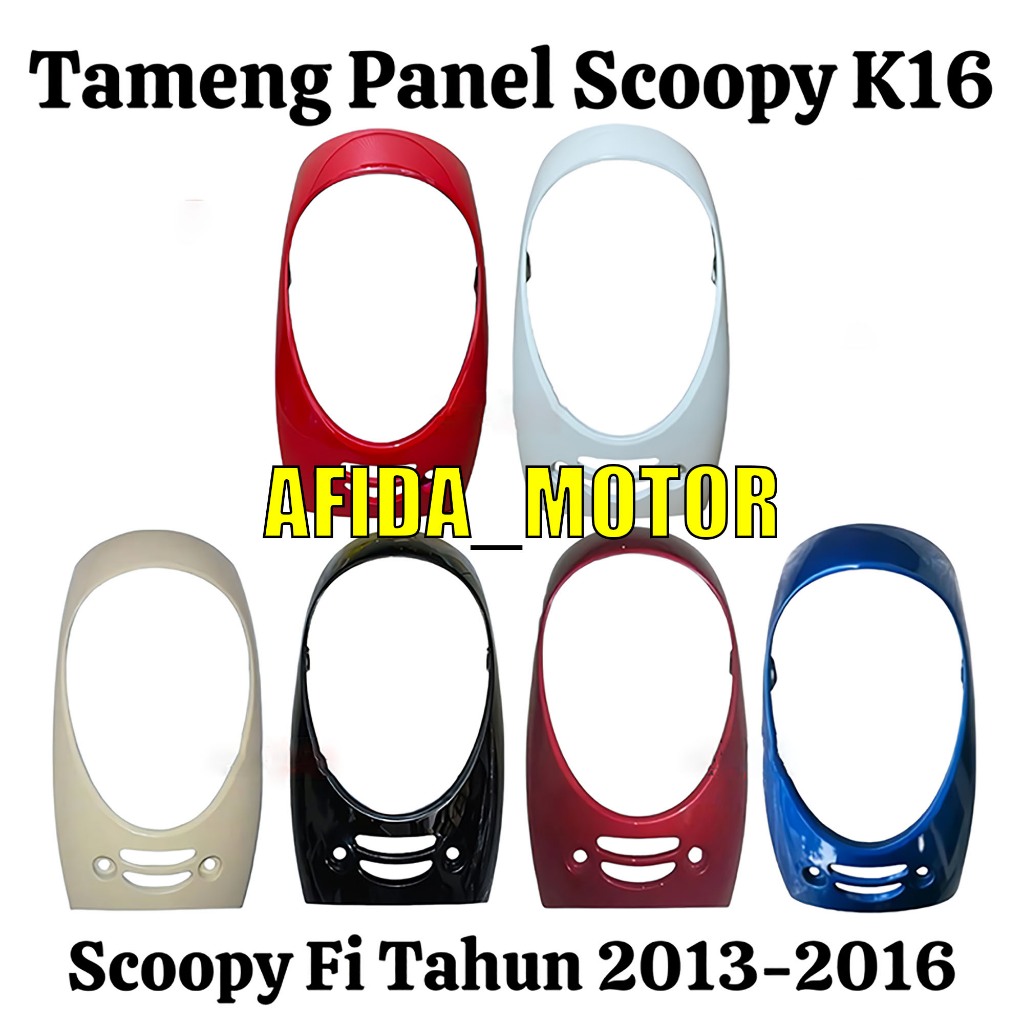 COVER DEPAN LAMPU I PANEL DASI COVER DADA MOTOR HONDA SCOOPY FI K16 2013 2014 2015 2016 / COVER LAMP