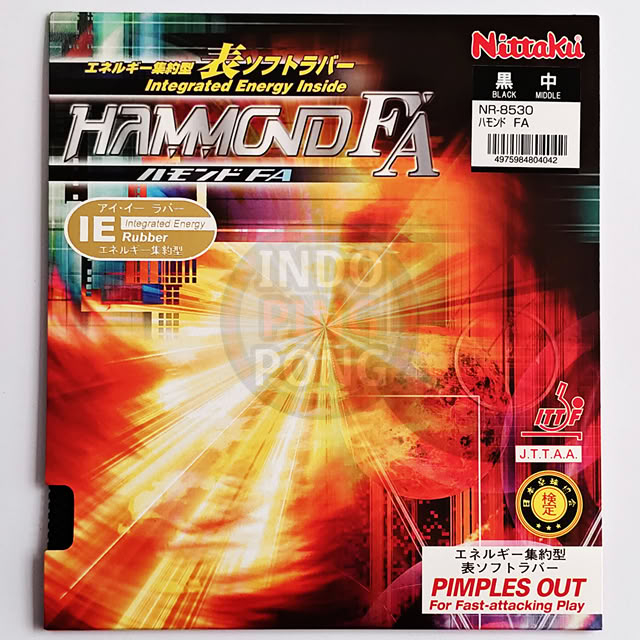 Nittaku Hammond FA 1.2 1.5 1.8 2.0 Short Pips Bintik Serang Pendek Super Thick Middle Thin Tipis