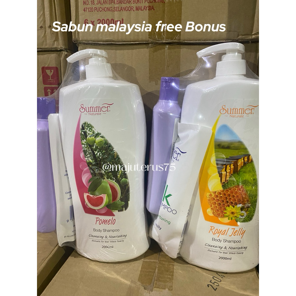 SUMMER Naturale Body shampoo / Sabun import / sabun wangi 2L