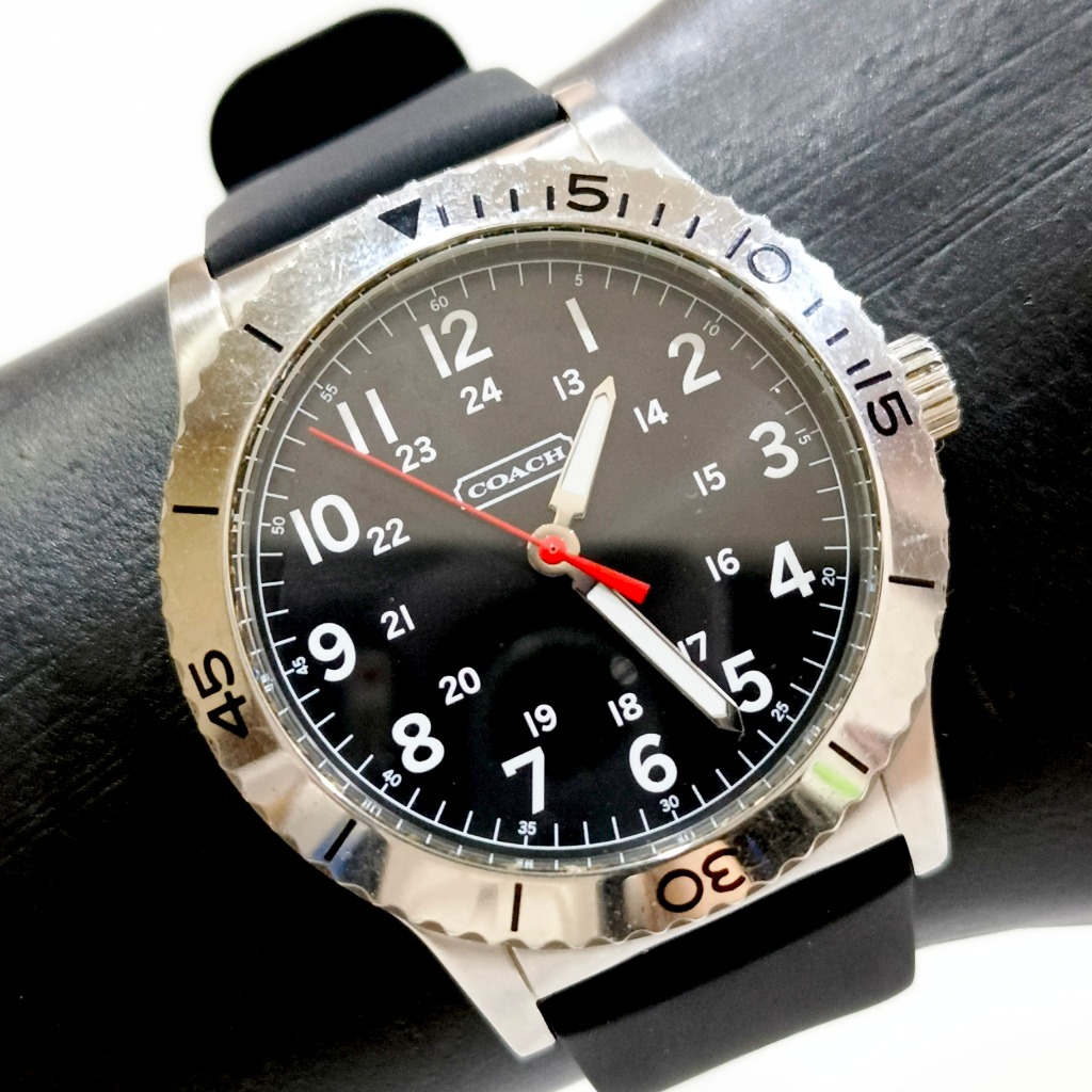 Jam Tangan Coach Rivington 24 Hours Indicator Quartz Watch Pria Cowok Original Asli Keren Terbaru