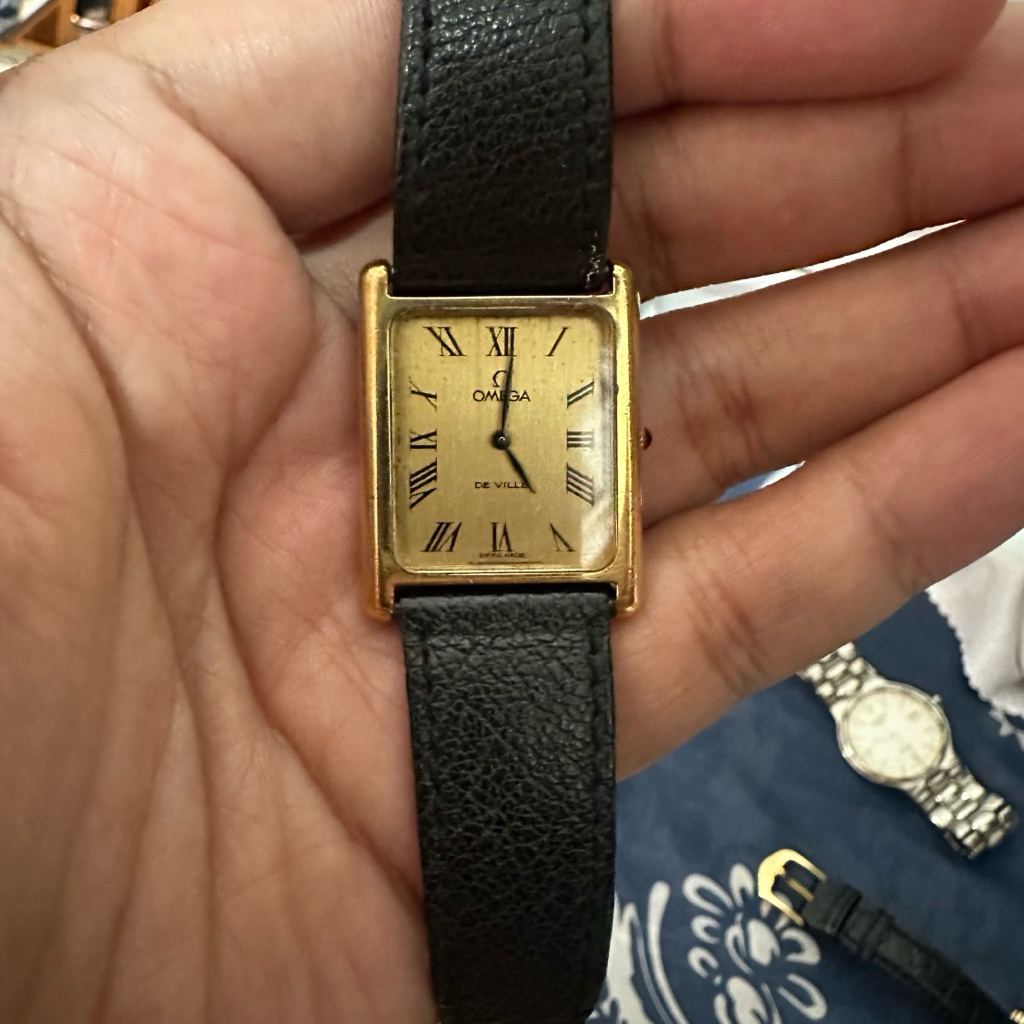 Jam Tangan Omega Tank De Ville Vintage 1974 Manual Winding