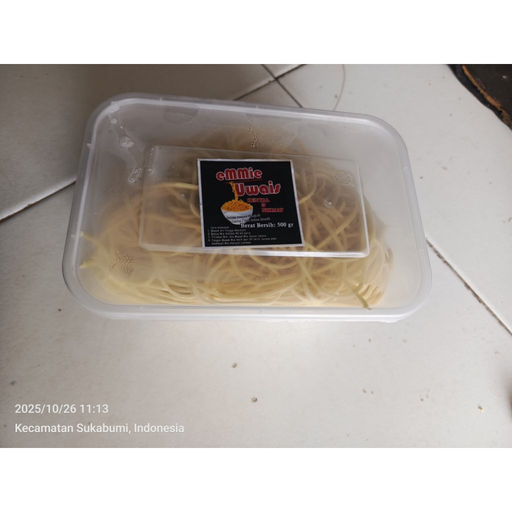 Mie Mentah / Mie Ayam/ Pangsit Mie/ Bakmi, kemasan 1/2 kg